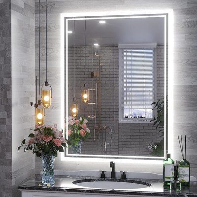 Дзеркало CAMIA з LED-підсвіткою + сенсорне керування + підігрів 12274 фото