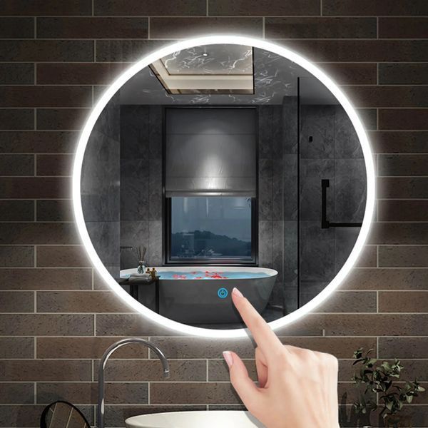Зеркало MOENA с LED-подсветкой + сенсорное управление 2474 фото