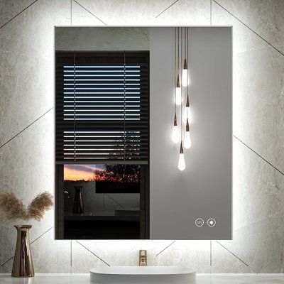 Зеркало PALLA с LED-подсветкой + сенсорное управление + подогрев 12286 фото