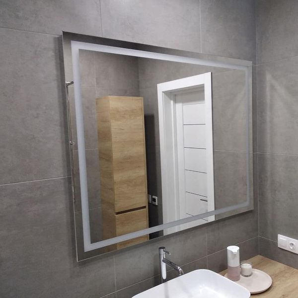 Зеркало KIMA с фронтальной и фоновой LED-подсветками 15336 фото