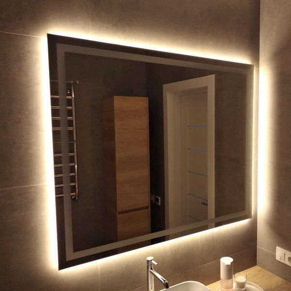 Зеркало KIMA с фронтальной и фоновой LED-подсветками 15336 фото