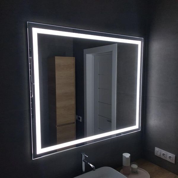 Зеркало KIMA с фронтальной и фоновой LED-подсветками 15336 фото