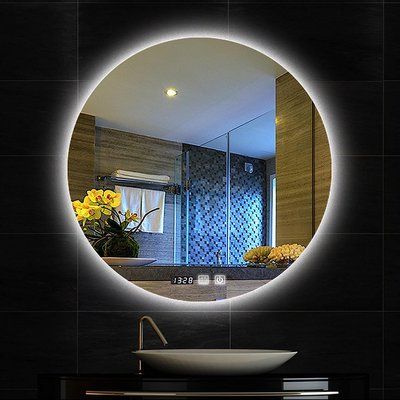 Дзеркало TADIO з LED-підсвіткою + сенсорне керування + підігрів + годинник 13502 фото